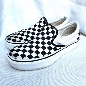 Vans Slip-On Checkerboard Platform — Women’s 8.5 / 25 cm (EU 39)